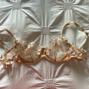 Agent Provocateur 34C Lace Bra with Flowers